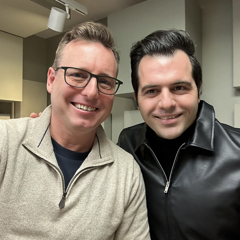 Mark Vincent with Simon Moore